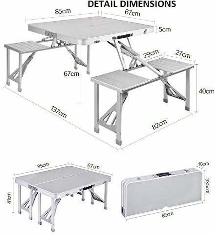 Briefcase table and best sale chair