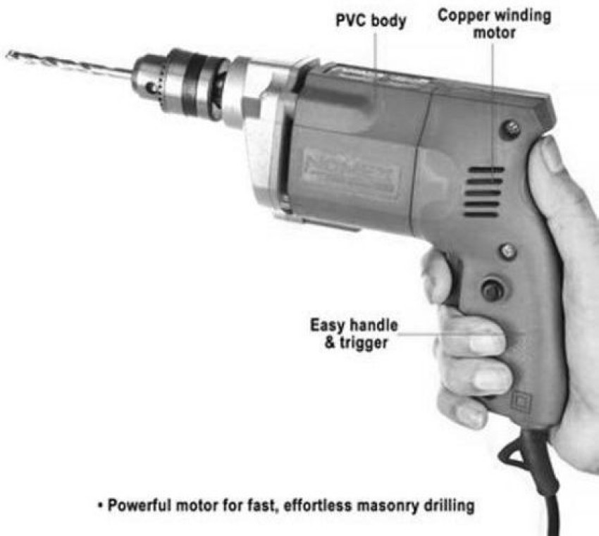 Sauran Power Drill With bits for wood iron wall Multicolour 10mm