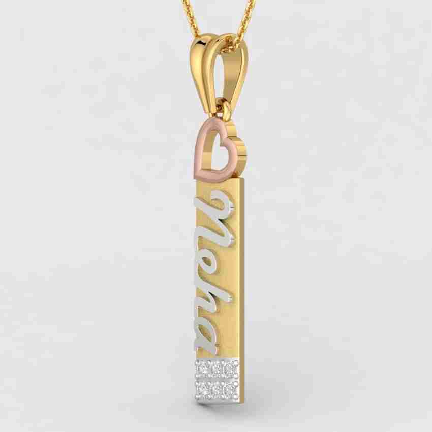 Neha name store gold pendant price