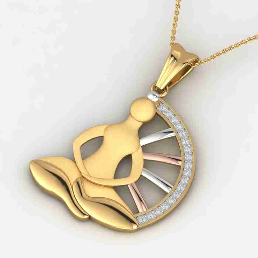 ShipJewel Buddha Chakrah Pendant 14KT Gold 14kt Diamond Yellow