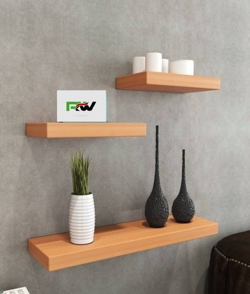Flipkart wooden shop wall shelf