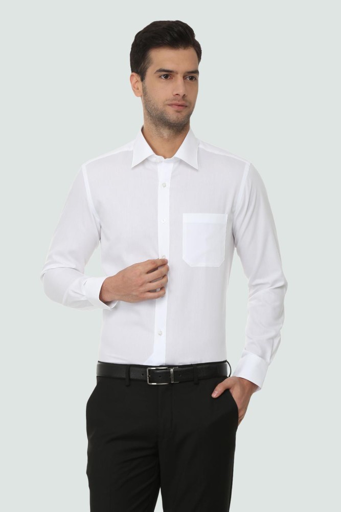 LOUIS PHILIPPE Men Solid Formal White Shirt - Buy LOUIS PHILIPPE Men Solid  Formal White Shirt Online at Best Prices in India