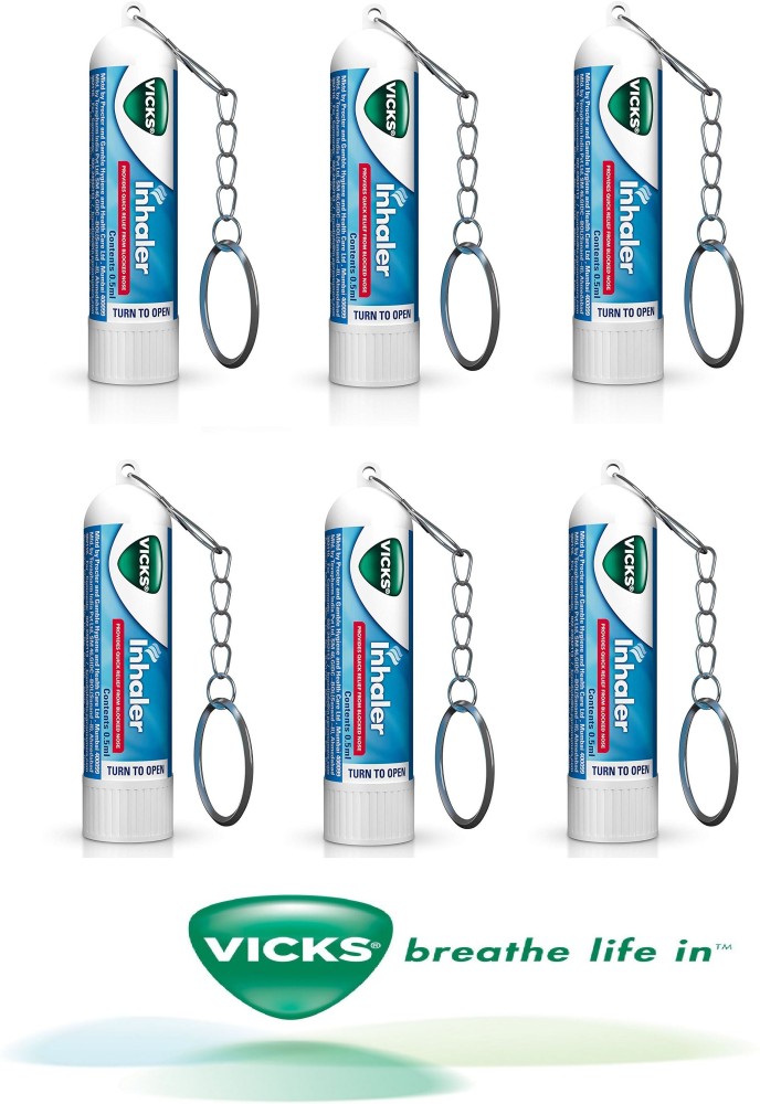VICKS Inhaler With Key chain (Super Saver Pack of 6) Vaporizer