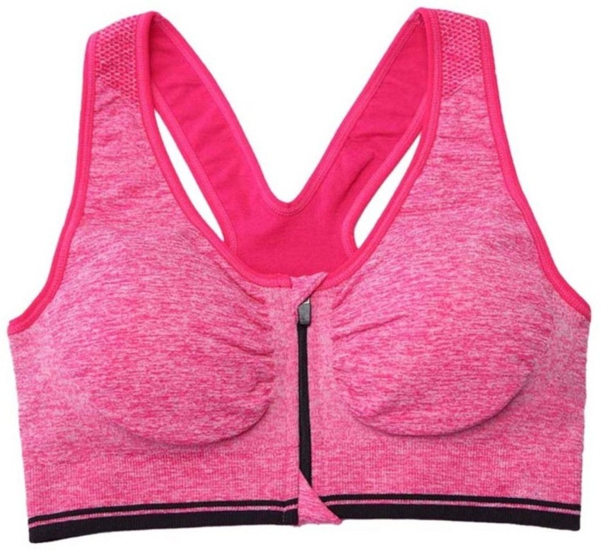 ZYIA Active Comfort Sports Bra Lounge Size Large Pink