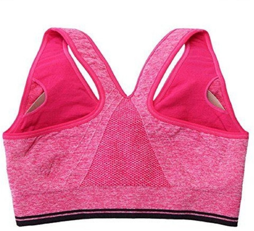 Trendzino Yoga Running Boxing Yoga Sports Bra - Dry Pink - 286