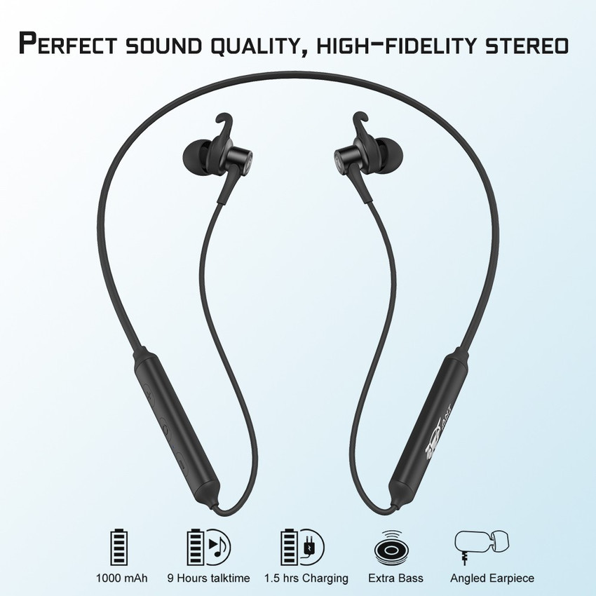 ANT AUDIO Wave Sports 370 Neckband with 8Hrs play time Bluetooth