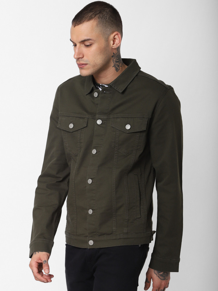 Update more than 154 dark green denim jacket mens dedaotaonec