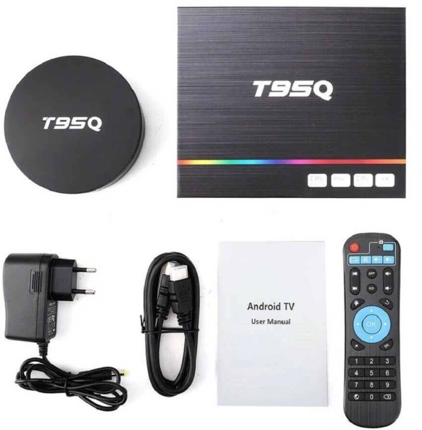 Android 9.0 TV Box T95Q Amlogic S905X3 with 4GB Ram 64GB Rom 4K Ultra HD  H.265 Dual Band WiFi Bluetooth 4.0 Media Box 2.4/5Ghz WiFi 100M Lan