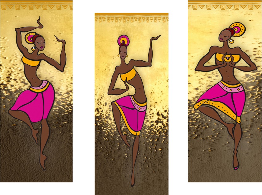 Tribal Dance Art Sports Bra or Yoga Crop Top. Unique Boho Indian cave  paintings print-Ajanta. From Artikrti.