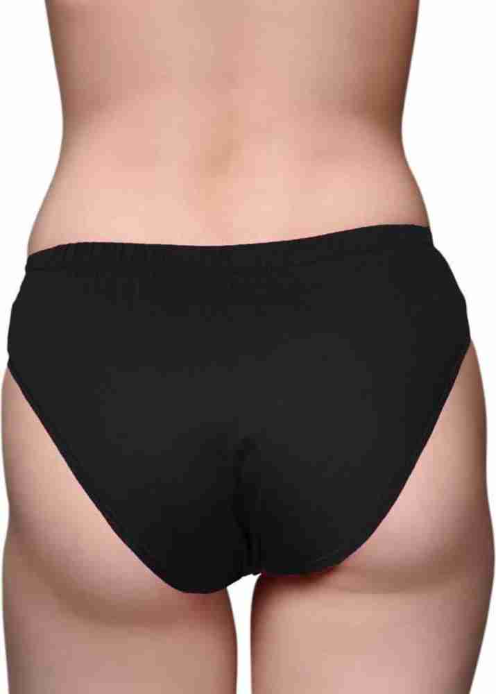 ViRushkA Women Hipster Black Panty - Buy ViRushkA Women Hipster Black Panty  Online at Best Prices in India