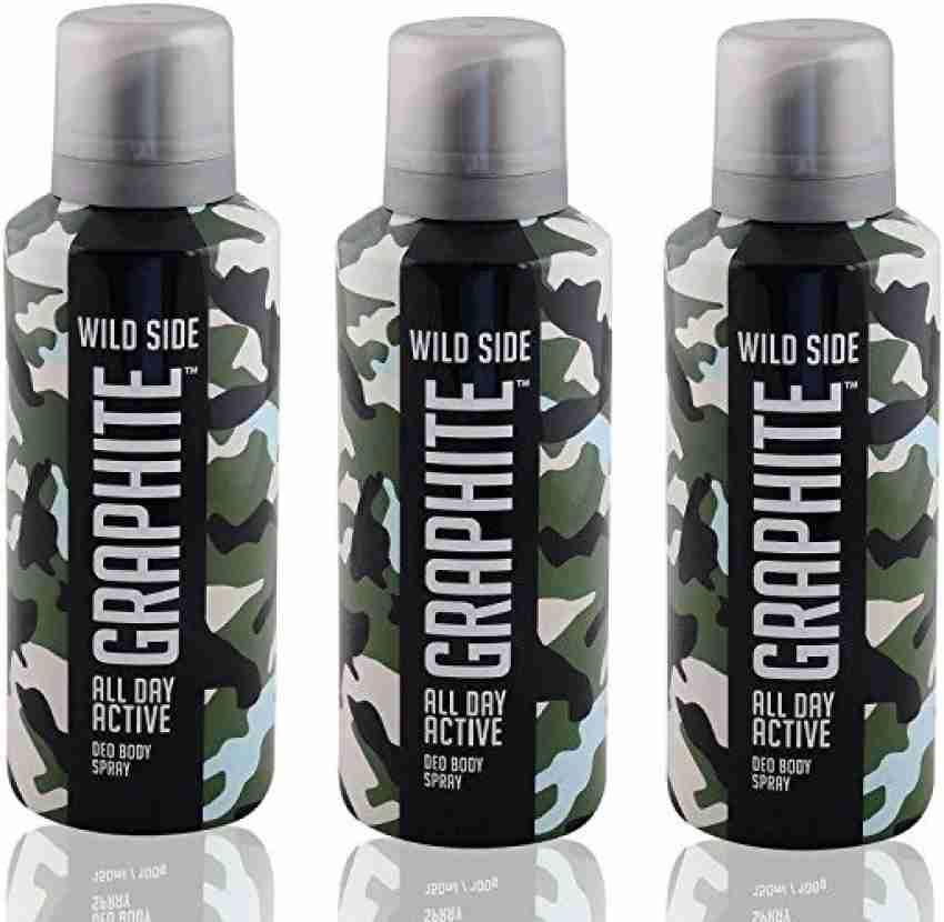 GRAPHITE Wild side pack of 3 Body Spray - For Men & Women - Price in India,  Buy GRAPHITE Wild side pack of 3 Body Spray - For Men & Women Online