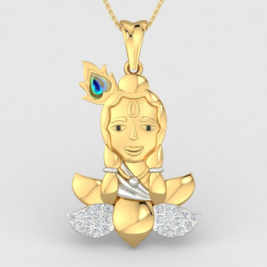 Laddu gopal gold pendant sale