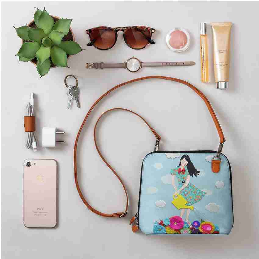 DailyObjects Multicolor Sling Bag Handcrafted Crossbody Purse with