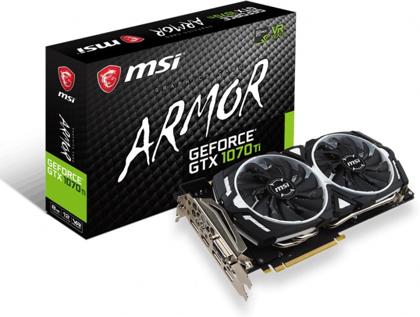 MSI NVIDIA 1070TI 8 GB GDDR5X Graphics Card MSI Flipkart