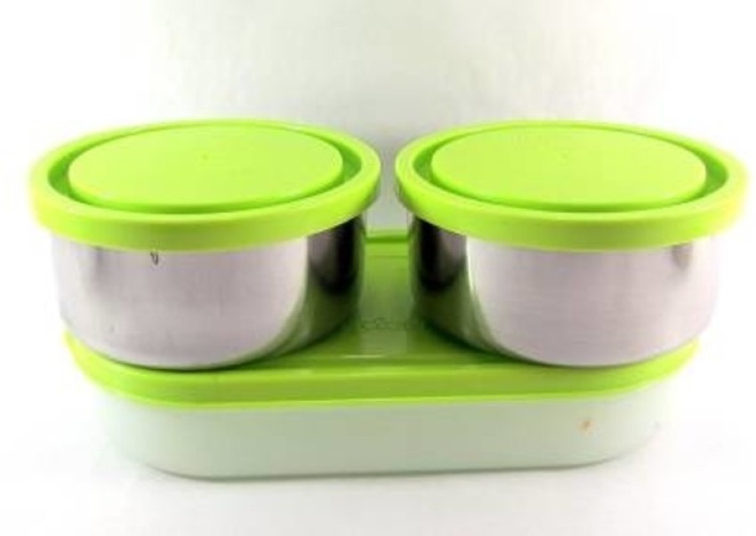 Milton Executive 3 Containers Lunch Box Soft Insulated Tiffin Box - 450 ml  - Lemon