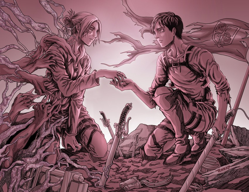 Poster Attack On Titan (Shingeki no kyojin) - Eren
