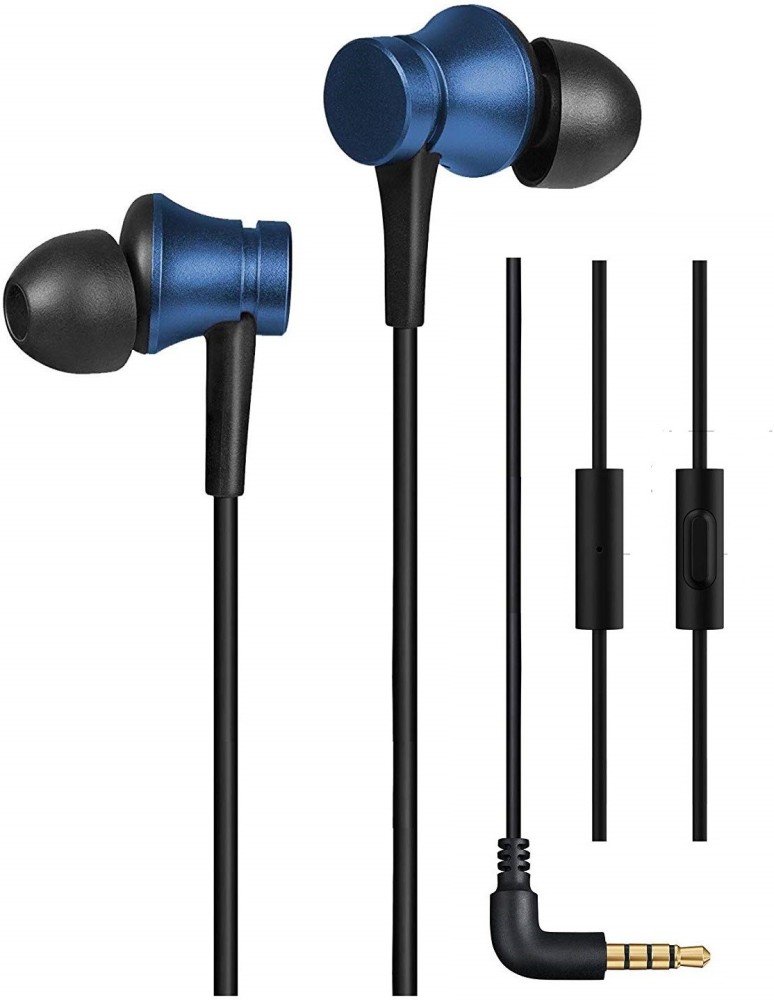 Mi Earphones Basic with Mic Blue Wired Headset Price in India