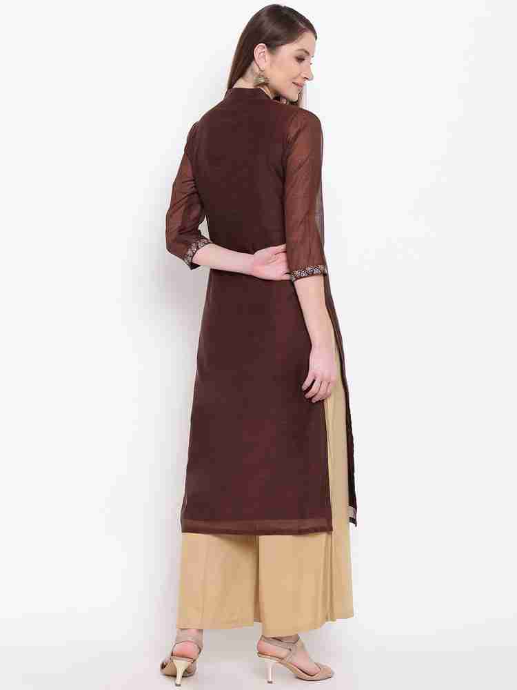 Shakumbhari Women Embroidered Straight Kurta Buy Shakumbhari