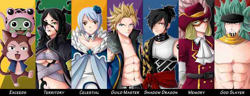 Fairy Tail Guild Anime Manga Art Print Poster, Various sizes from