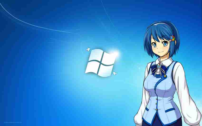 Athah Anime Os-tan Windows Microsoft Windows Girl Vista-Tan Xp-Tan 13*19  inches Wall Poster Matte Finish Paper Print - Animation & Cartoons posters  in India - Buy art, film, design, movie, music, nature