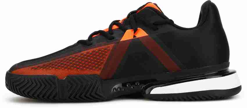 Adidas men's solematch bounce tennis shoes white and core black online