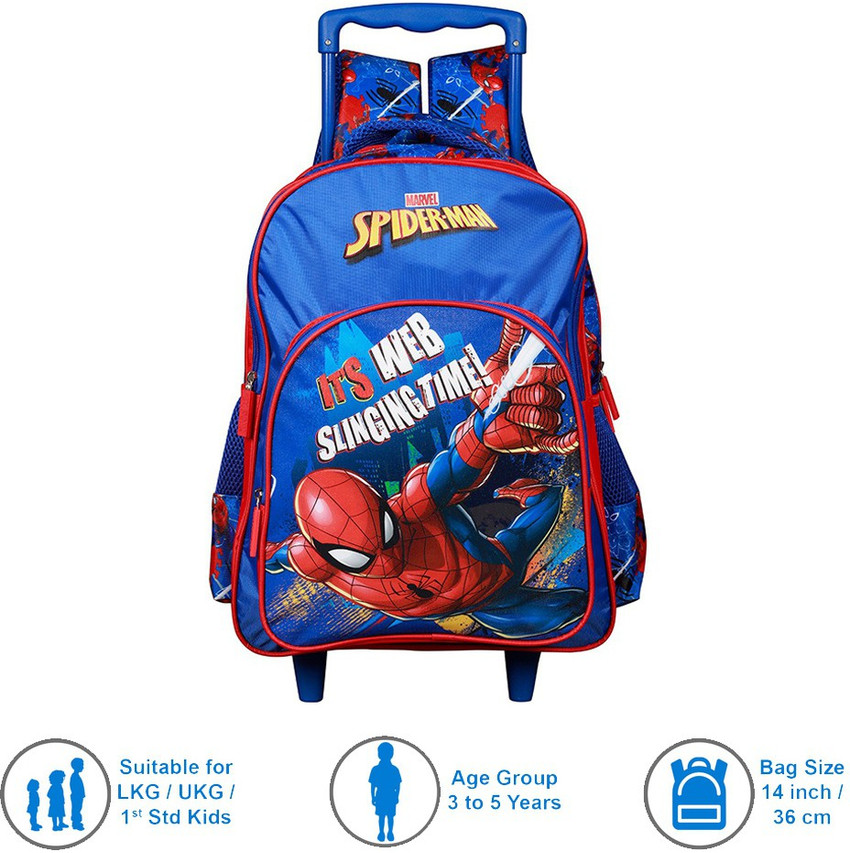 Flipkart Spiderman Pre School Web Slinging 36cm Trolley