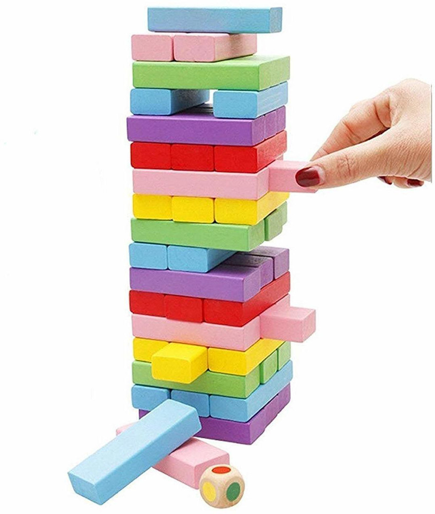 jmv 54 pcs Wooden Color Building Blocks Game 54 pcs Wooden Color Building Blocks Game Buy 54 piece block color toys in India. shop for jmv products in India. Flipkart
