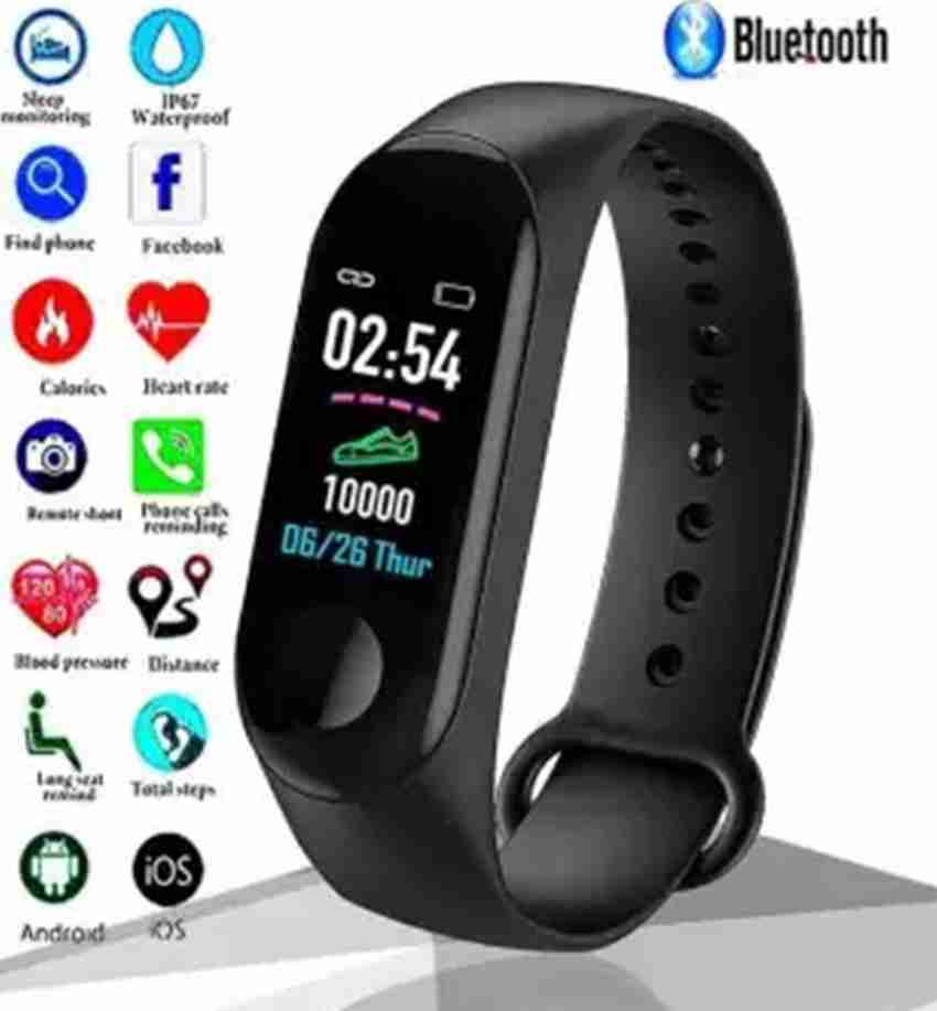 i BEL M3 Smart Band With Heart Rate Sensor Features And Water Proof Fitness Band