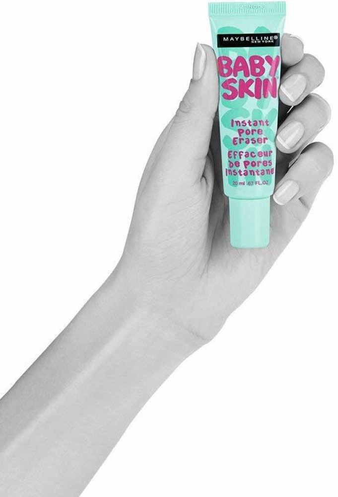 MAYBELLINE NEW YORK Baby Skin Instant Pore Eraser Primer, Clear, 0.67 fl.  oz Foundation - Price in India, Buy MAYBELLINE NEW YORK Baby Skin Instant  Pore Eraser Primer, Clear, 0.67 fl. oz