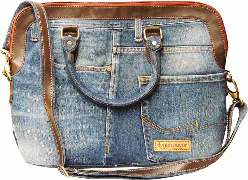 15 Denim Laptop Bags with Shoulder Strap