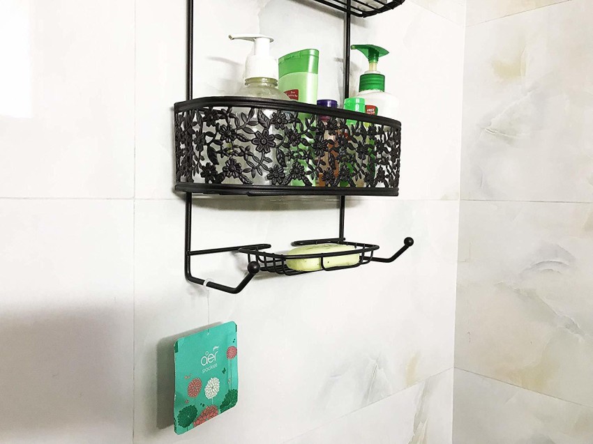 Bathroom 3-tier Triangle Shower Caddy Shelf, Wall Mounted Washstand Hanging  Storage Rack, Shower Organizer (hooks Not Included)