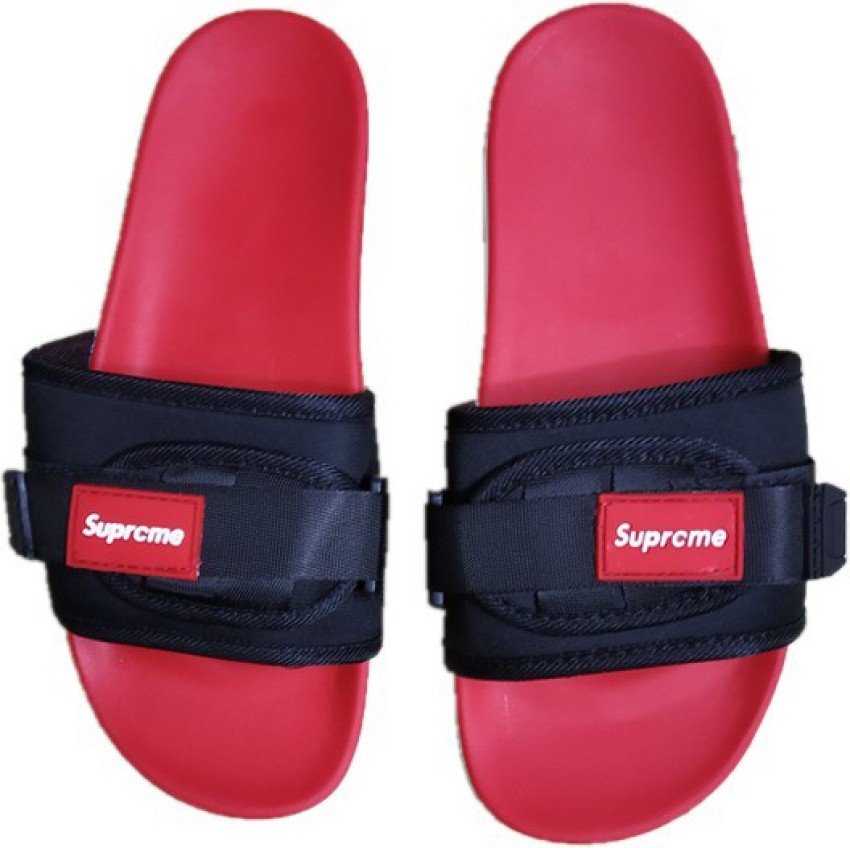 Supreme flip store flops red