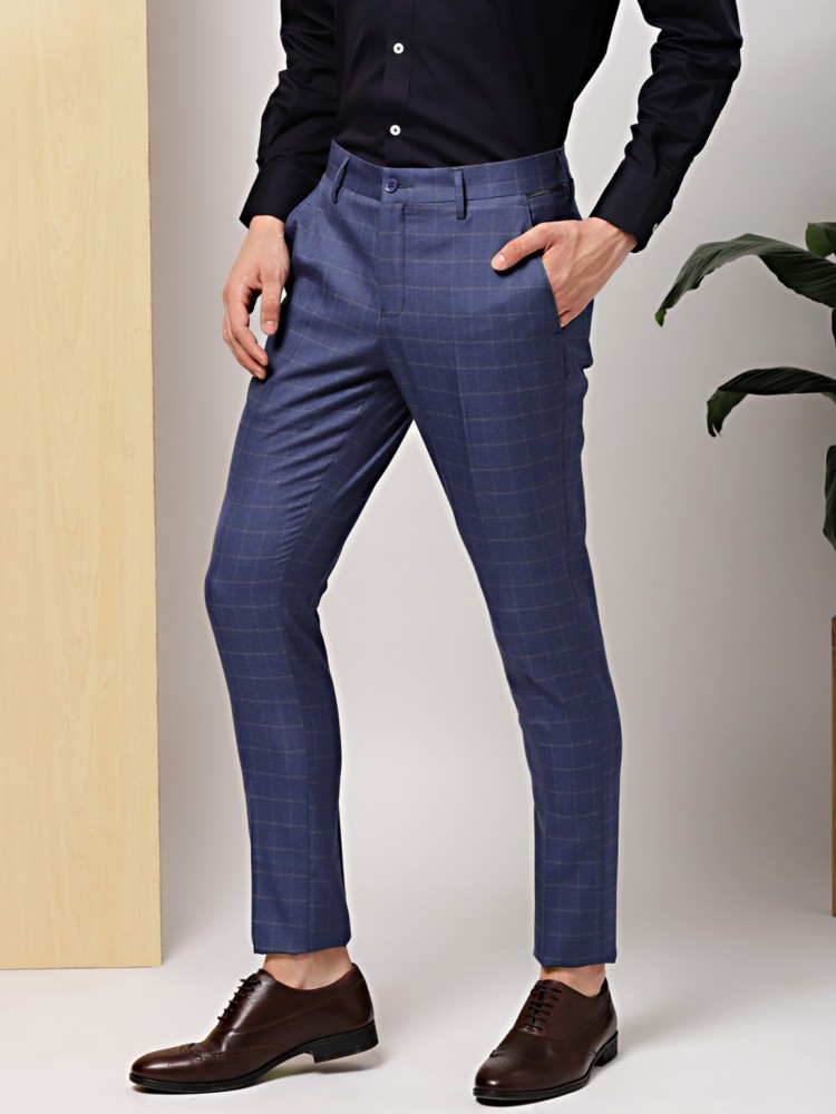 Invictus Black Slim Fit Checked Regular Cropped Trousers for men price   Best buy price in India June 2023 detail  trends  PriceHunt