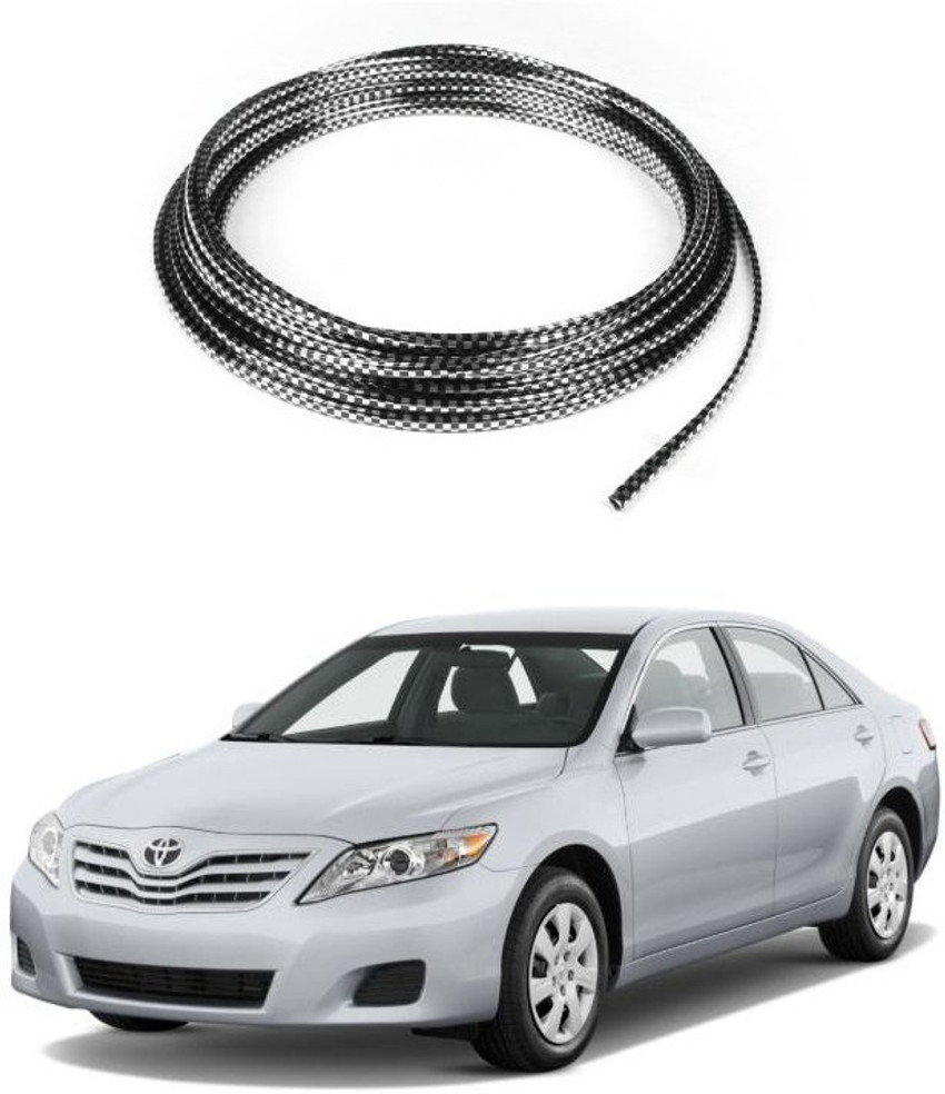 PRTEK 10 Meter Colour Black Silver 1137 Car Beading Roll For
