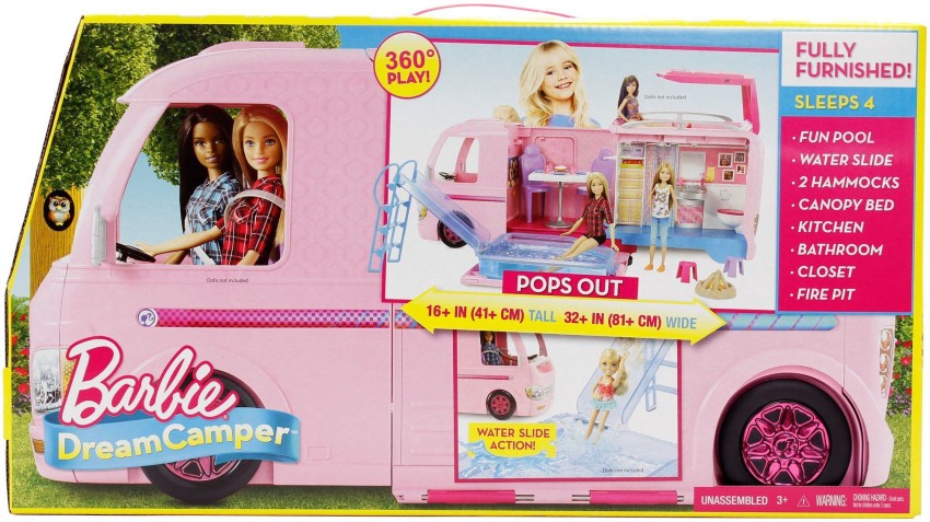 Barbie camper hot sale toy