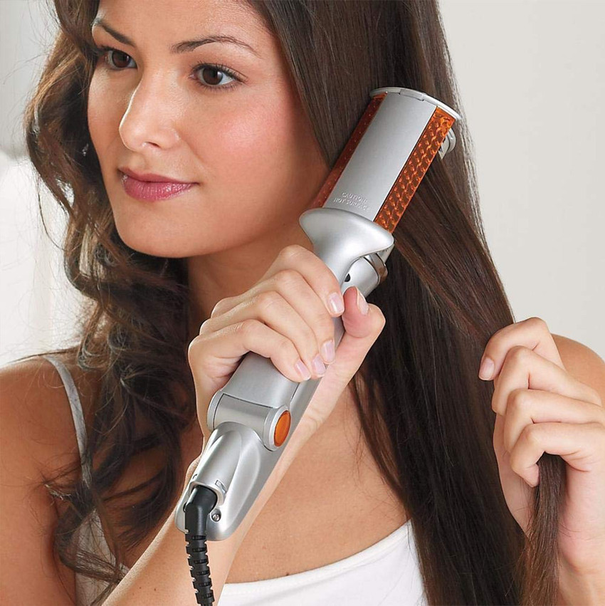 MAX MY SHOP Rotating Rollers Hair Styler Kit Curler Straightener