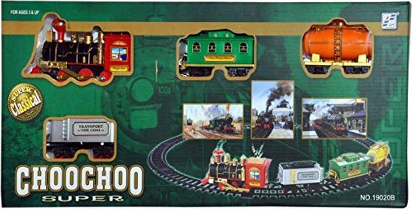CHESHTHA Battery Operated Choo Choo Classical Toy Train Set with Light Sound Smoke Battery Operated Choo Choo Classical Toy Train Set with Light Sound Smoke Buy TRAIN toys