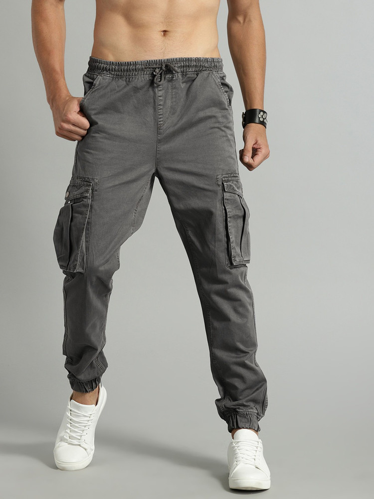 Roadster Regular Fit Men Grey Trousers - Buy Roadster Regular Fit Men Grey  Trousers Online at Best Prices in India | Flipkart.com