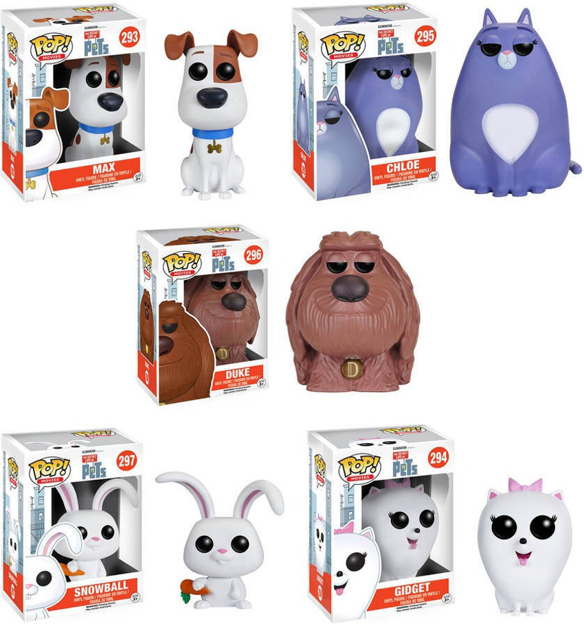 Funko POP The Secret Life of Pets Movie Collectors Set Featuring