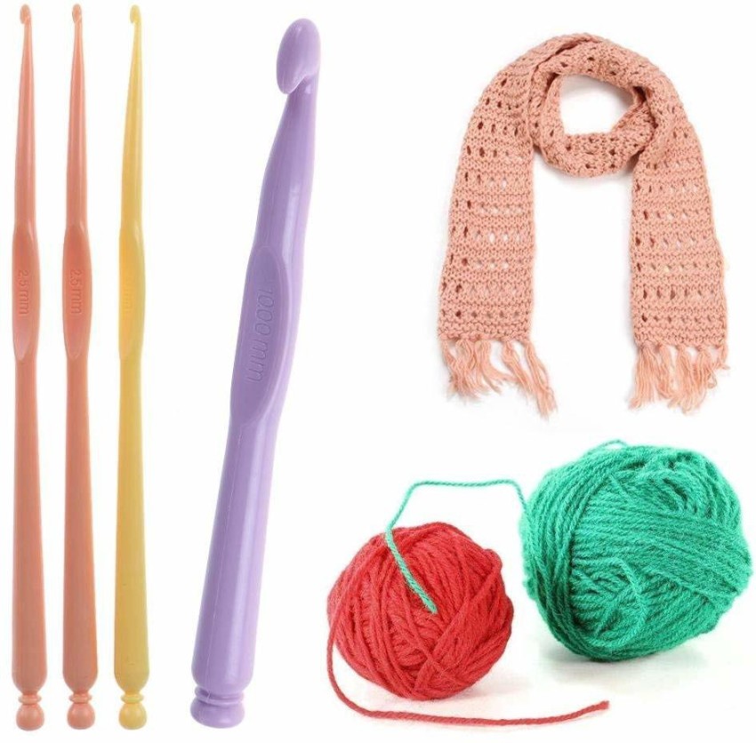 6pc Set Crochet Hooks with Ergonomic Plastic Handles Size 2.5mm