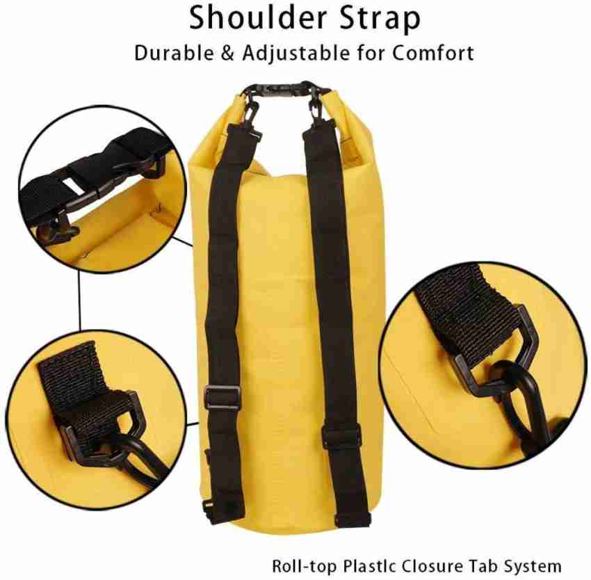 fayby 10 Liter Outdoor Ocean Pack Waterproof Dry Bag  (Yellow) Waterproof Daypack - Daypack