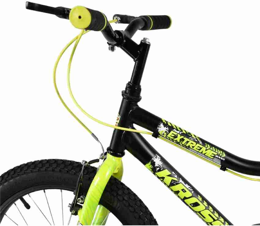 Kross Extreme 2.40 Bike For Kids Of Age 5 8 Yrs Black Yellow 20 T Recreation Cycle
