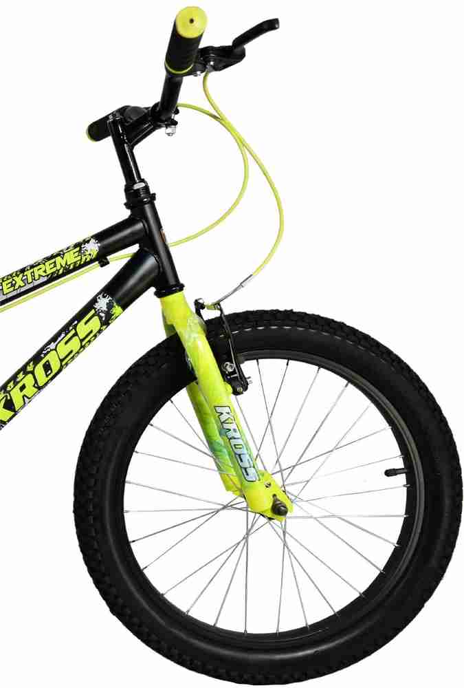 Kross Extreme 2.40 Bike For Kids Of Age 5 8 Yrs Black Yellow 20 T Recreation Cycle Price in India Buy Kross Extreme 2.40 Bike For Kids Of Age 5 8 Yrs