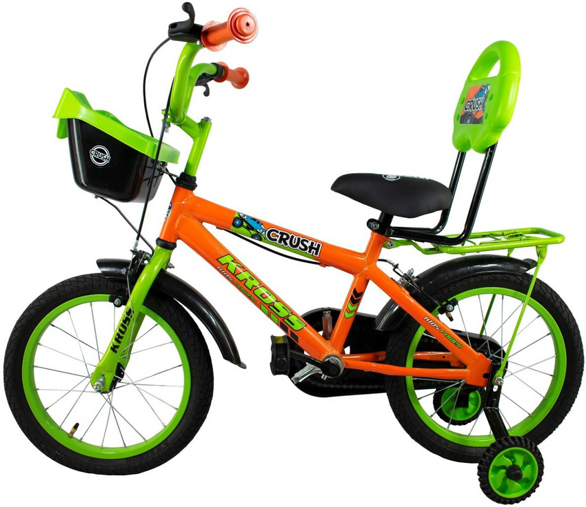 Kross Crush Bike For Kids Of Age 5 8 Yrs Orange Green 16 T Recreation Cycle Price in India Buy Kross Crush Bike For Kids Of Age 5 8 Yrs Orange