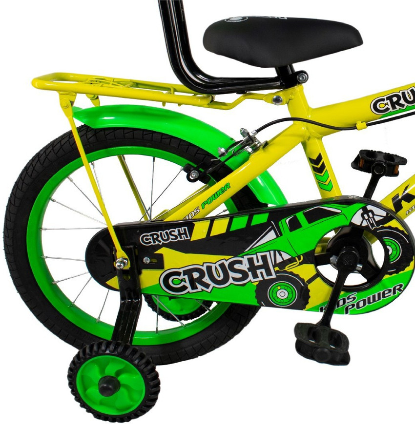 Kross Crush Bike For Kids Of Age 5 8 Yrs Yellow Green 16 T