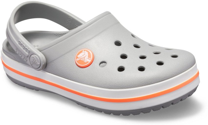 coral colored crocs