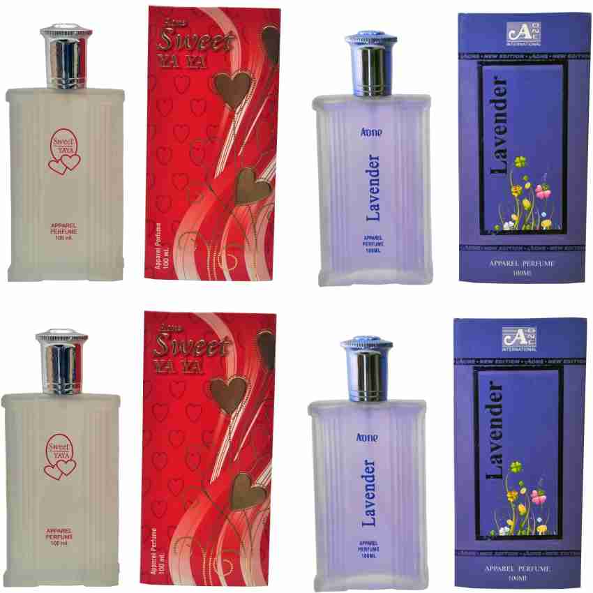 Buy Aone Sweet YA YA and Lavender Perfume 100ML Each Pack of 4