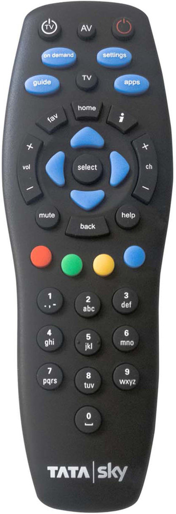 Remote of tata sky in mobile outlet