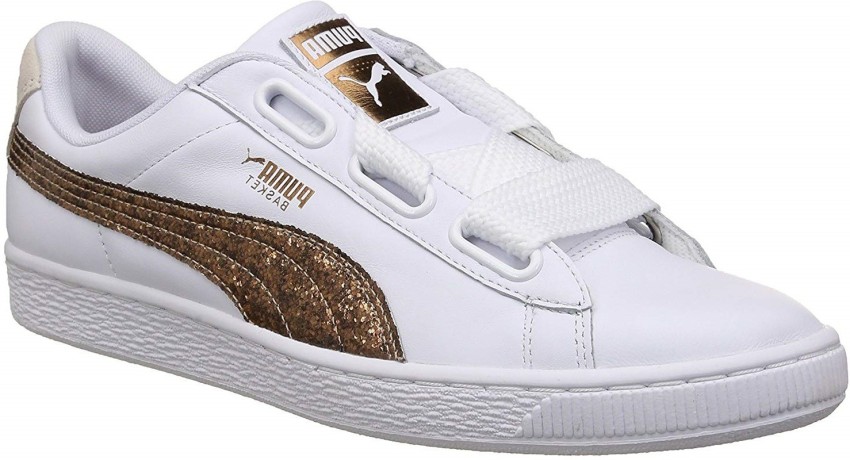 Puma basket heart store white rose gold