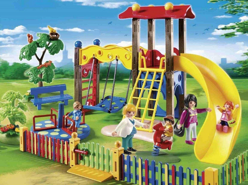 Playmobil children's playground hot sale